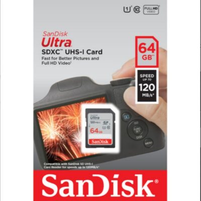 کارت حافظه سن دیسک SDXC مدل Sandisk 64GB 120MB/s