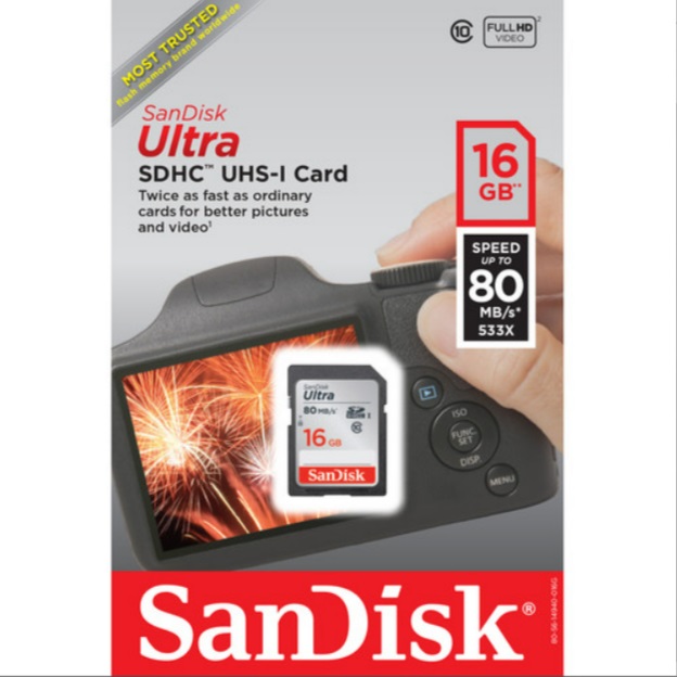 کارت حافظه سن دیسک Sandisk SDHC 16GB 80MB/s