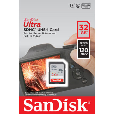 کارت حافظه سن دیسک Sandisk SDHC 32GB 120MB/s