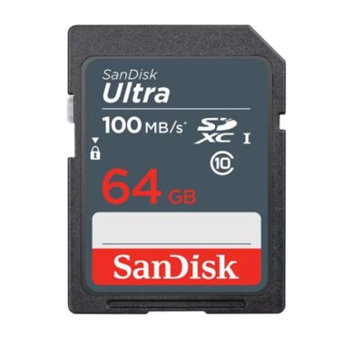 کارت حافظه سندیسک Sandisk SD 64GB 100MB/S Ultra SDHC UHS-I