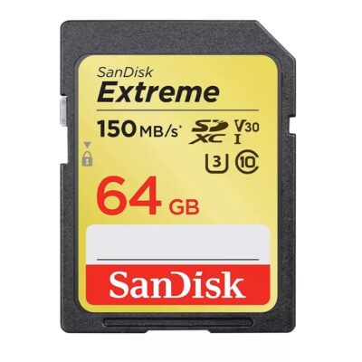 کارت حافظه سندیسک Sandisk SD 64GB 150MB/S Extreme V30 SDHC UHS-I